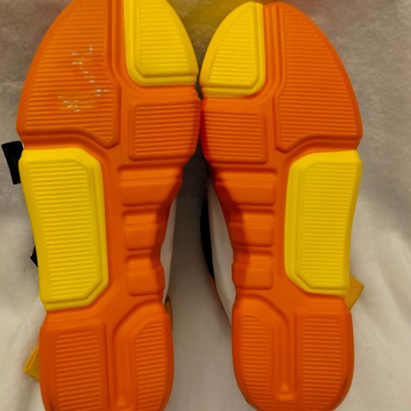 Multicolored chunky ankle strap sandals women size 6.5 - Picture 7 of 7